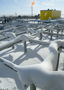 Rosneft oil pipelines in Russia's Arctic Far North. [AP]