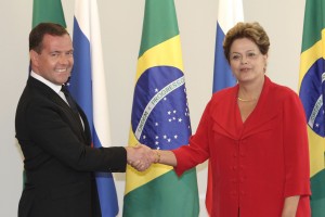 Mecvedev and Rousseff discussed arms sales and technical assistance [AP]