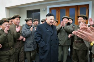 North Korean leader Kim Jong Un has recently made belligerent remarks toward his southern neighbour [Xinhua]