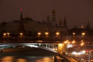 The Kremlin in Moscow during "Earth Hour" [AP]