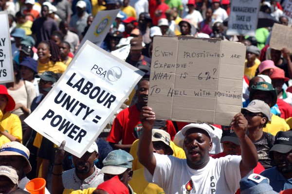 Labour protests have plagued successive governments for several years in South Africa [Getty Images]