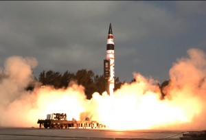 Billed as India’s most formidable and advanced strategic missile, Agni-V would be inducted into the Indian Army in a couple of years [AP]
