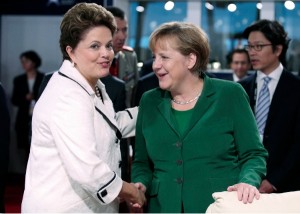 Media reports revealed information based on leaked documents provided by NSA whistle-blower Edward Snowden that phone and email communications of both Dilma Rousseff and Angela Merkel were under NSA surveillance [Getty Images]