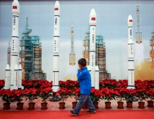 The launch marks the next step in an ambitious space program which includes eventually building a space station [Xinhua]
