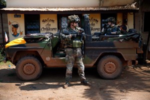 France deployed 1,600 troops to the Central African Republic in a bid to end militia fighting there [AP]