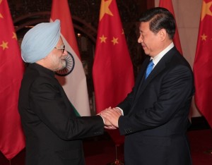 Commenting on the growing clout of the two biggest economies of the BRICS, Singh (left) had said, “When India and China shake hands, the world notices.” 