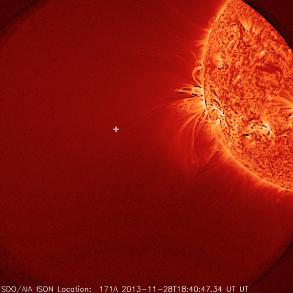 This image provided by NASA and taken by NASA's Solar Dynamics Observatory on Nov. 28, 2013, shows the sun [AP]