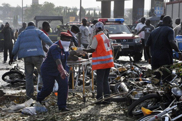 The Nigerian President Goodluck Jonathan immediately blamed the Islamist extremist group Boko Haram [AP]