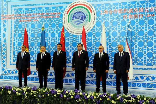 The SCO Council of Heads of State met in Dushanbe, Tajikistan on 12 September 2014 [PPIO]