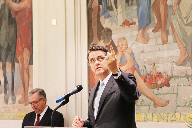 File from the inauguration of the Brazil room, DG Azevêdo's inaugural speech to the General Council and press conference, 9 September 2013 [Image: WTO]