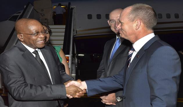 Zuma is among the first of the world leaders to reach Brisbane, the Australian city hosting the 2014 G20 Summit [GCIS]