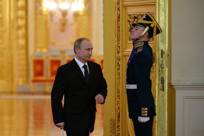 Vladimir Putin chaired the 36th meeting of the Russian Victory Organising Committee at the Grand Kremlin Palace on 17 March 2015 [PPIO]