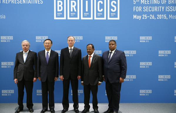 The national security advisors of the five BRICS countries discussed global security threats in Moscow during a two-day meet [Image: PPIO]