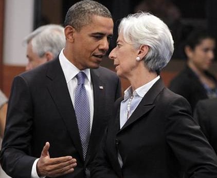 File photo of US President Barack Obama and IMF Chief Christine Lagarde [Image: Archives]