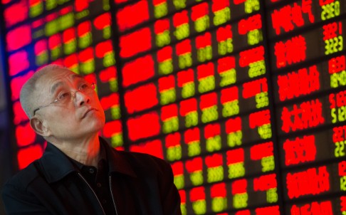 A Chinese investor eyes the ever escalating values of shares in the country's stock market [Xinhua]