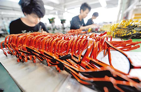 Stock photo of an eyeglass frame manufacturer [Xinhua]