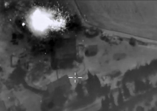 Strikes were made during the night on 4 facilities of Islamic State [Image: Russian Defense Ministry]