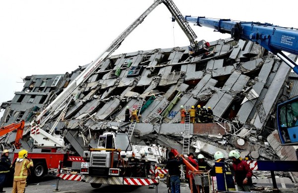 عکس زلزله توریستی تایوان
