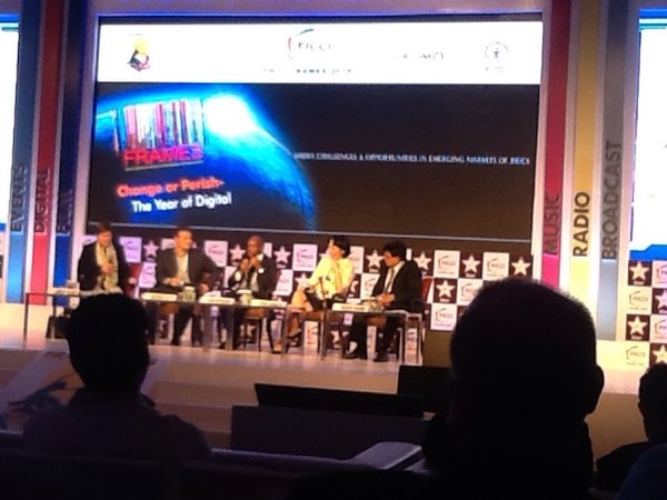 Panellists at a BRICS session at FICCI Frames 2016 in Mumbai, India on 30 March 2016 [TBP]