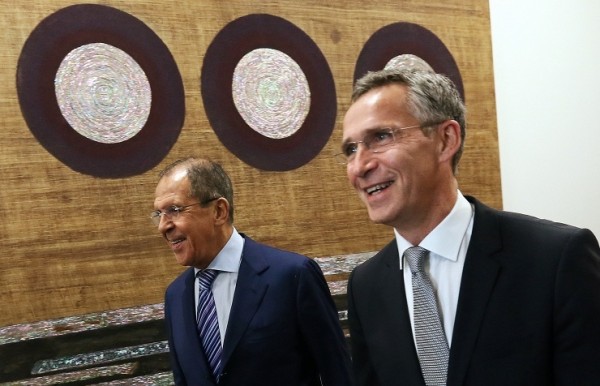 Russian Foreign Minister Sergey Lavrov and NATO Secretary General Jens Stoltenberg [Image: Russian Foreign Ministry]