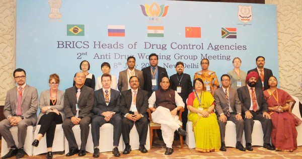 the second anti-drug Working Group meeting of Heads of Drug Control Agencies of BRICS in New Delhi on 8 July 2016 [Image: Press Information Bureau, India]