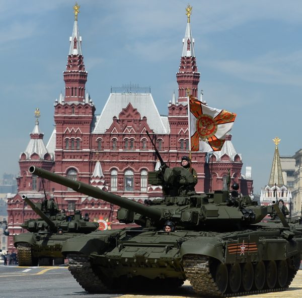The T-90 tank, seen here during Russia's Victory Day celebrations, is the most advanced in its arsenal [Xinhua]