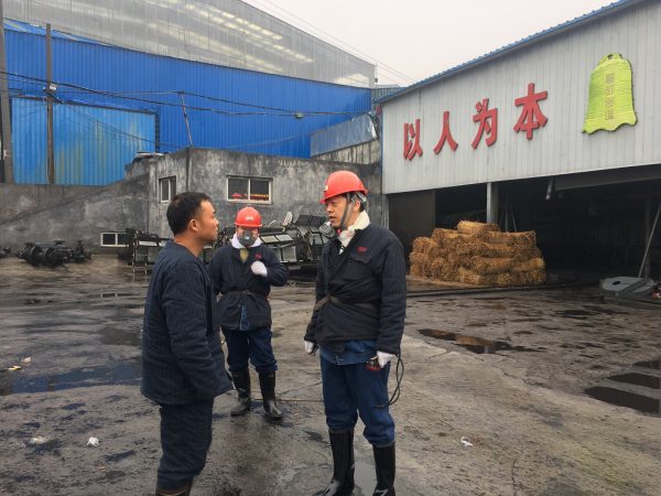 Rescuers work at the site of Xingyu Colliery in Dengfeng, central China's Henan Province. The death toll from a gas outburst at Xingyu Colliery Wednesday has risen to 12, local authorities said Friday [Xinhua] 